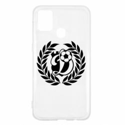 Чехол для Samsung M31 Динамо Киев: мяч, колоски лого