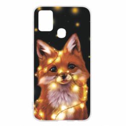 Чохол для Samsung M31 Fox And Christmas Lights - PrintSalon