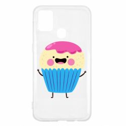 Чехол для Samsung M31 Funny cupcake with smile - PrintSalon