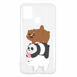Чехол для Samsung M31 Гризли Панда и Белый - PrintSalon
