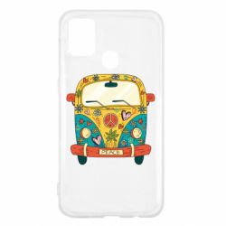 Чехол для Samsung M31 Hippie bus - PrintSalon