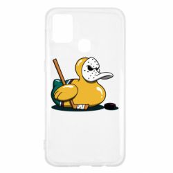 Чехол для Samsung M31 Hockey duck - PrintSalon