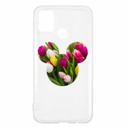 Чехол для Samsung M31 Inner world flowers mickey mouse - PrintSalon