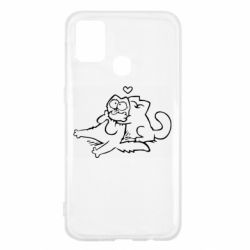 Чехол для Samsung M31 Кот Саймона Любовь - PrintSalon
