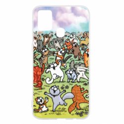 Чохол для Samsung M31 Коти танцюють - PrintSalon