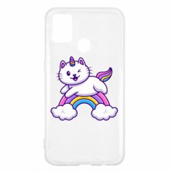 Чехол для Samsung M31 Котик-единорог - PrintSalon
