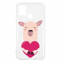 Чохол для Samsung M31 Lama with heart - PrintSalon
