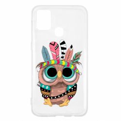 Чехол для Samsung M31 Little owl with feathers - PrintSalon