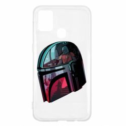 Чехол для Samsung M31 Mandalorian Helmet profil - PrintSalon