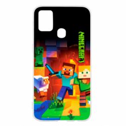 Чехол для Samsung M31 Майнкрафт - PrintSalon