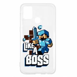 Чехол для Samsung M31 Minecraft Like a Boss - PrintSalon