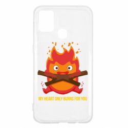 Чехол для Samsung M31 MY HEART ONLY  BURNS FOR YOU - PrintSalon