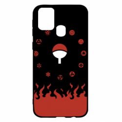 Чехол для Samsung M31 Naruto Sasuke Uchiha Sharingan - PrintSalon