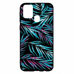 Чохол для Samsung M31 Neon Palm Leaves - PrintSalon