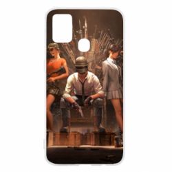 Чехол для Samsung M31 Pubg on the throne - PrintSalon