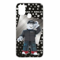 Чохол для Samsung M31 Roblox And Metal Logo - PrintSalon