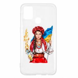 Чехол для Samsung M31 Украинская девушка в венку - PrintSalon