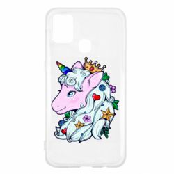 Чехол для Samsung M31 Unicorn Princess - PrintSalon