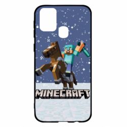 Чохол для Samsung M31 Зимовий Майнкрафт - PrintSalon