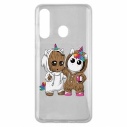 Чехол для Samsung M40 Baby Groot And Unicorn - PrintSalon