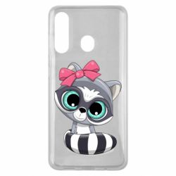 Чехол для Samsung M40 Cute raccoon - PrintSalon