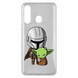 Чехол для Samsung M40 Din Djarin And The Child - PrintSalon