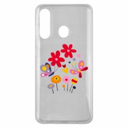 Чехол для Samsung M40 Flowers and Butterflies - PrintSalon