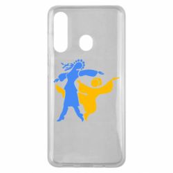 Чехол для Samsung M40 Гопак. Девушка и парень - PrintSalon