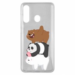Чехол для Samsung M40 Гризли Панда и Белый - PrintSalon