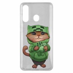 Чехол для Samsung M40 Кот Майнкрафт - PrintSalon