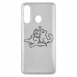 Чехол для Samsung M40 Кот Саймона Любовь - PrintSalon