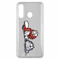 Чехол для Samsung M40 Кот Саймона Зима - PrintSalon