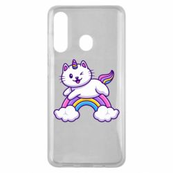 Чехол для Samsung M40 Котик-единорог - PrintSalon