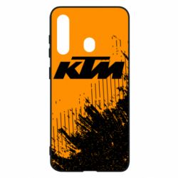 Чехол для Samsung M40 KTM and grunge background - PrintSalon