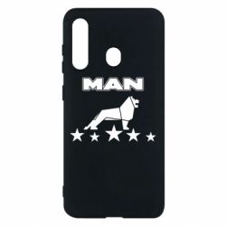 Чехол для Samsung M40 Man lion and stars - PrintSalon