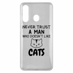Чехол для Samsung M40 Не любит котов - не доверяй - PrintSalon