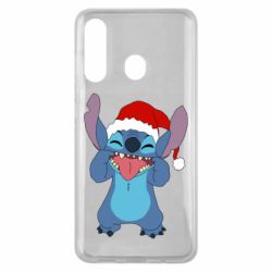 Чехол для Samsung M40 Новогодний Стич - PrintSalon