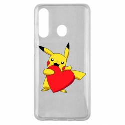 Чехол для Samsung M40 Pikachu Heart - PrintSalon