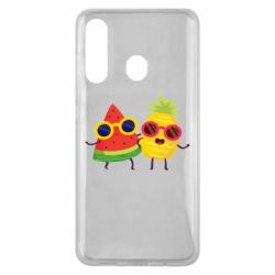 Чехол для Samsung M40 Pineapple with watermelon - PrintSalon