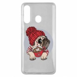 Чехол для Samsung M40 Pug And Coffee - PrintSalon