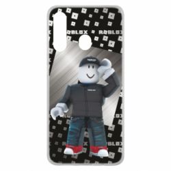 Чохол для Samsung M40 Roblox And Metal Logo - PrintSalon