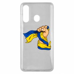 Чехол для Samsung M40 Рука с украинским флагом - PrintSalon