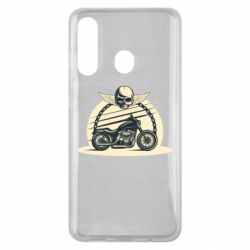 Чехол для Samsung M40 Skull and Bike - PrintSalon