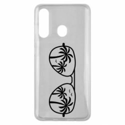 Чехол для Samsung M40 Sunglasses And Palm Trees - PrintSalon