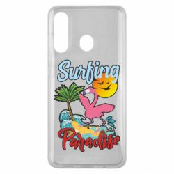 Чехол для Samsung M40 Surfing Paradise Flamingo - PrintSalon