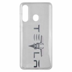 Чехол для Samsung M40 Tesla Car logo - PrintSalon