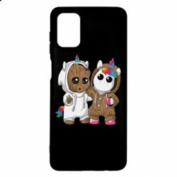 Чехол для Samsung M51 Baby Groot And Unicorn - PrintSalon