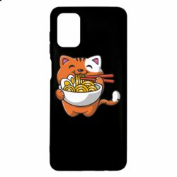 Чехол для Samsung M51 Cat and Ramen - PrintSalon