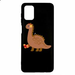 Чехол для Samsung M51 Dinosaur in sock - PrintSalon
