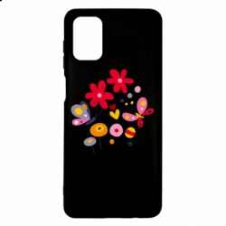 Чехол для Samsung M51 Flowers and Butterflies - PrintSalon